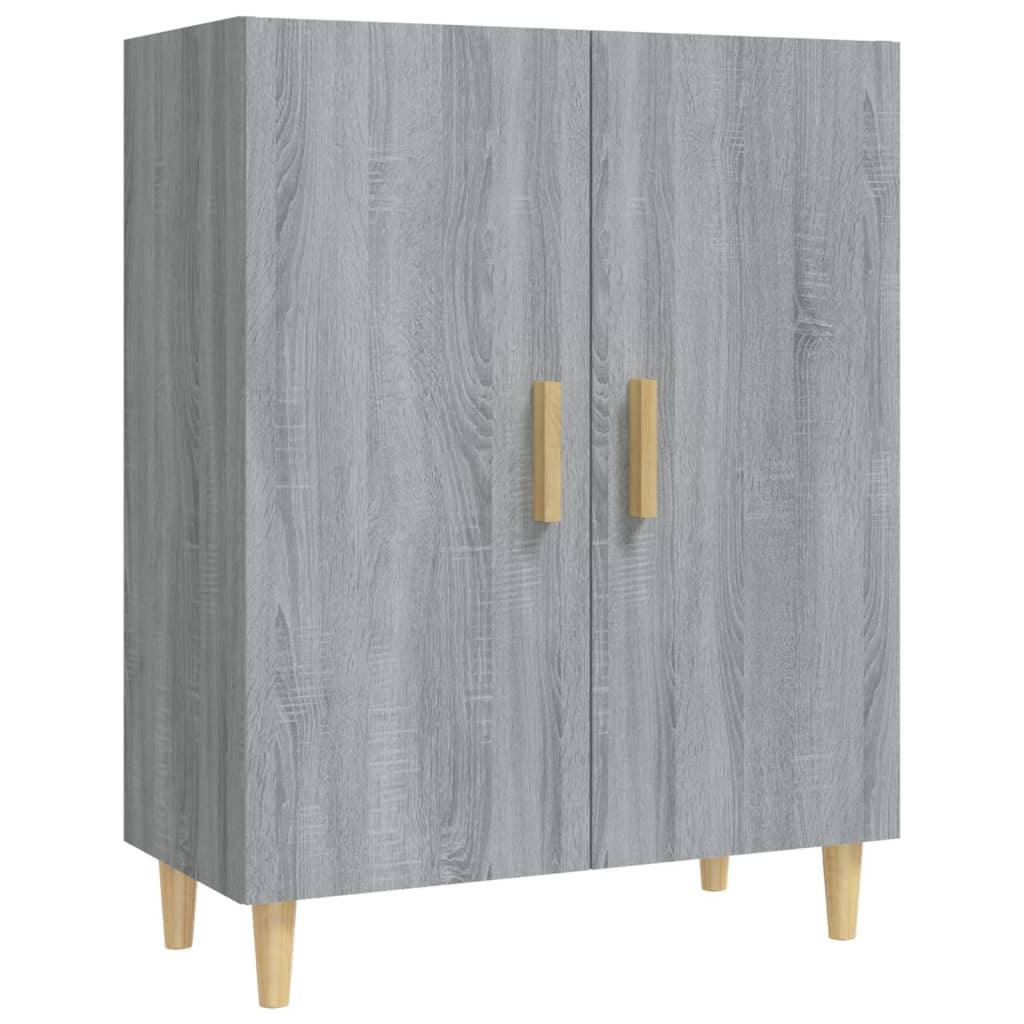 VidaXL Dressoir 70x34x90 cm bewerkt hout grijs sonoma eikenkleurig