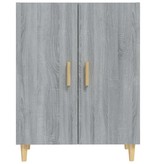 VidaXL Dressoir 70x34x90 cm bewerkt hout grijs sonoma eikenkleurig