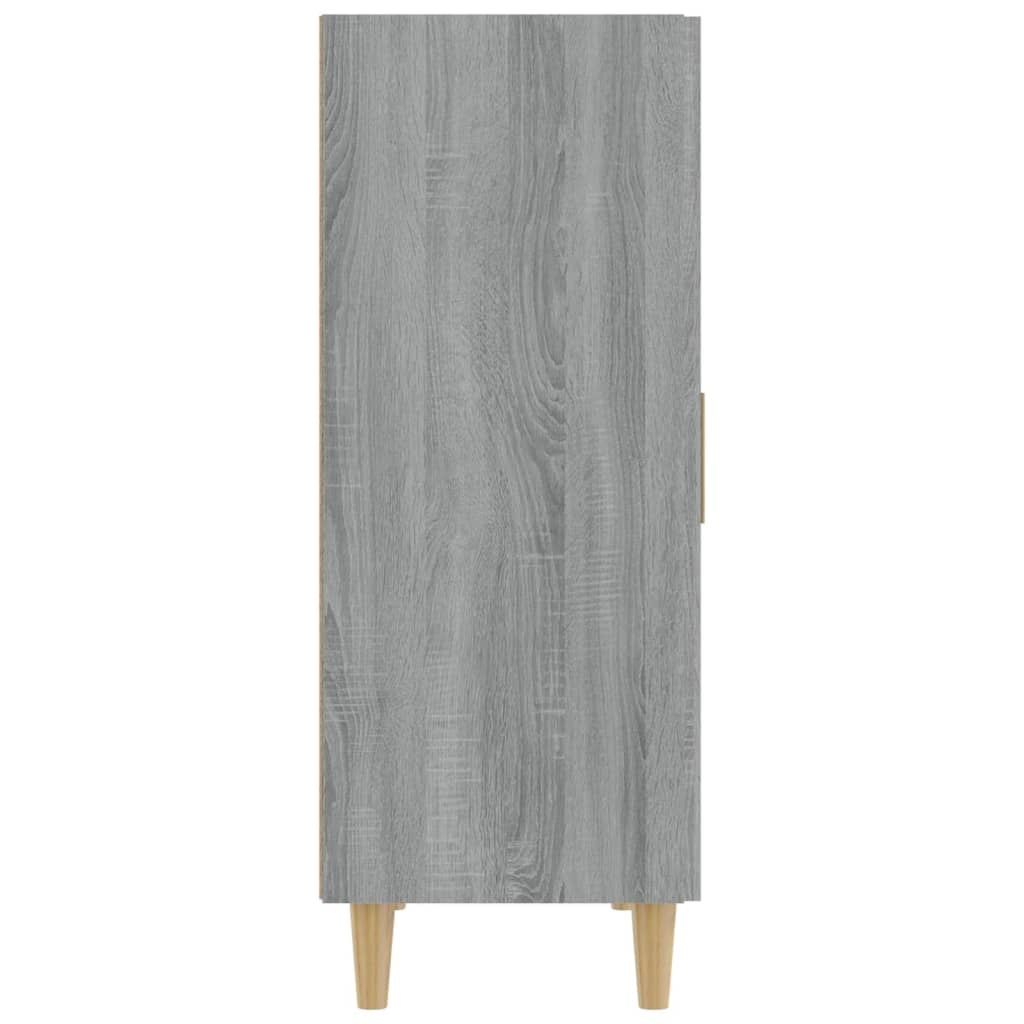 VidaXL Dressoir 70x34x90 cm bewerkt hout grijs sonoma eikenkleurig