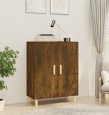 VidaXL Dressoir 70x34x90 cm bewerkt hout gerookt eikenkleurig