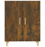 VidaXL Dressoir 70x34x90 cm bewerkt hout gerookt eikenkleurig