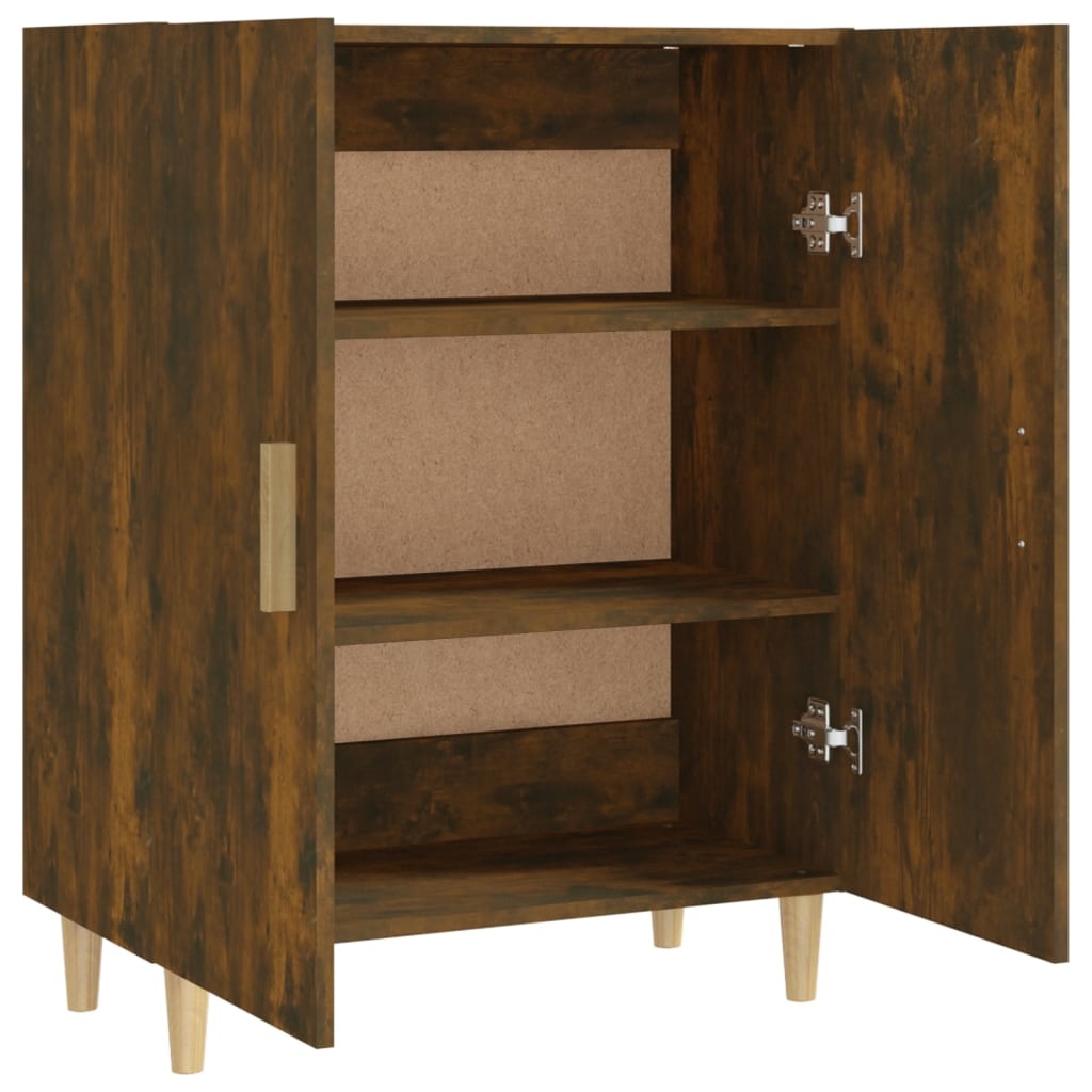 VidaXL Dressoir 70x34x90 cm bewerkt hout gerookt eikenkleurig