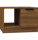 VidaXL Salontafel 50x50x36 cm bewerkt hout bruineikenkleurig