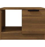 VidaXL Salontafel 50x50x36 cm bewerkt hout bruineikenkleurig
