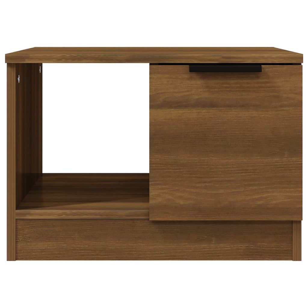 VidaXL Salontafel 50x50x36 cm bewerkt hout bruineikenkleurig