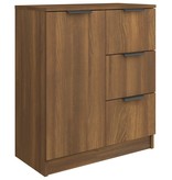 VidaXL Dressoir 60x30x70 cm bewerkt hout bruineikenkleurig