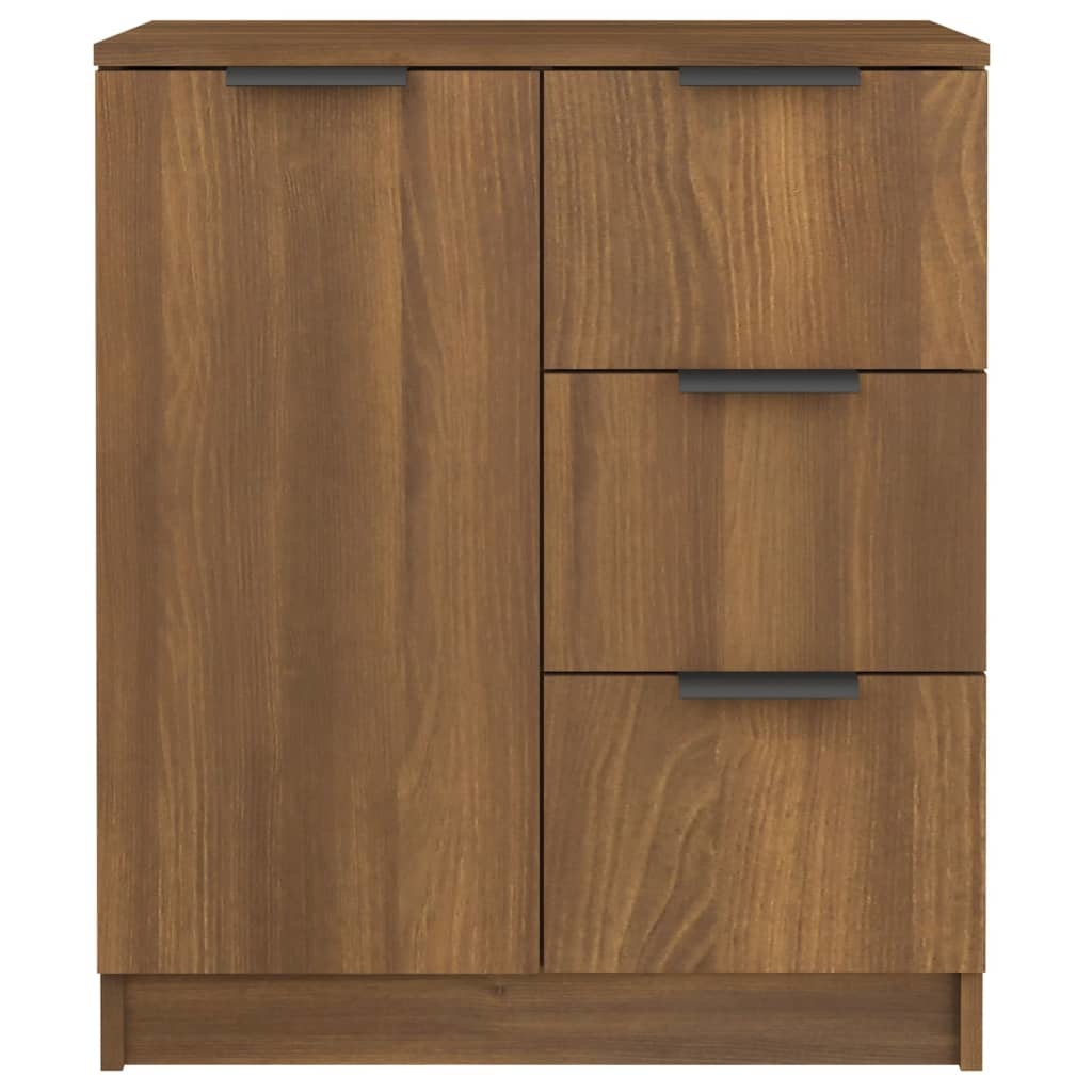 VidaXL Dressoir 60x30x70 cm bewerkt hout bruineikenkleurig