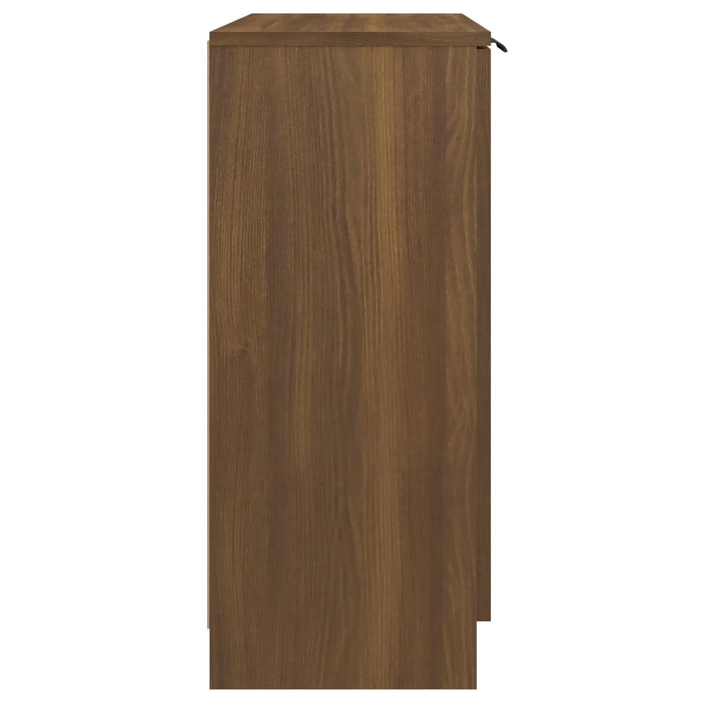 VidaXL Dressoir 60x30x70 cm bewerkt hout bruineikenkleurig