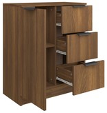 VidaXL Dressoir 60x30x70 cm bewerkt hout bruineikenkleurig