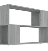 vidaXL Boekenkast 100x24x63 cm bewerkt hout grijs sonoma eikenkleurig