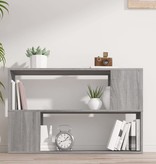 vidaXL Boekenkast 100x24x63 cm bewerkt hout grijs sonoma eikenkleurig