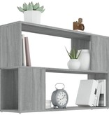 vidaXL Boekenkast 100x24x63 cm bewerkt hout grijs sonoma eikenkleurig