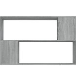 vidaXL Boekenkast 100x24x63 cm bewerkt hout grijs sonoma eikenkleurig