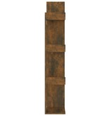 vidaXL Boekenkast 48x25,5x140 cm bewerkt hout gerookt eikenkleurig