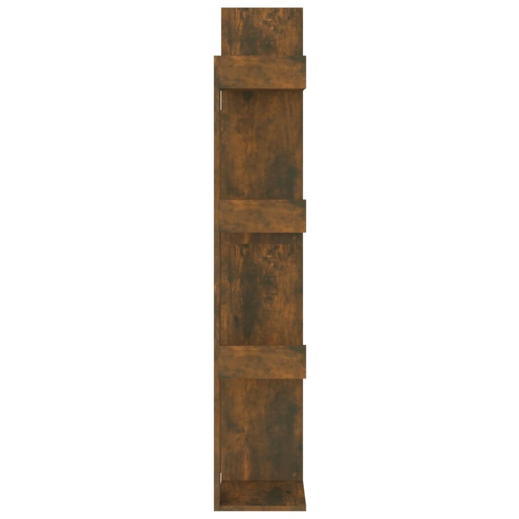 vidaXL Boekenkast 48x25,5x140 cm bewerkt hout gerookt eikenkleurig