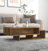 VidaXL Salontafel 105x55x32 cm bewerkt hout gerookt eikenkleurig