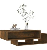 VidaXL Salontafel 105x55x32 cm bewerkt hout gerookt eikenkleurig