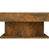 VidaXL Salontafel 57x57x30 cm bewerkt hout gerookt eikenkleurig