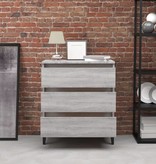 VidaXL Dressoir 60x35x69 cm bewerkt hout grijs sonoma eikenkleurig
