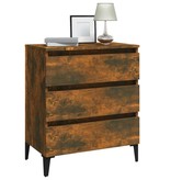 VidaXL Dressoir 60x35x69 cm bewerkt hout gerookt eikenkleurig