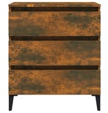 VidaXL Dressoir 60x35x69 cm bewerkt hout gerookt eikenkleurig