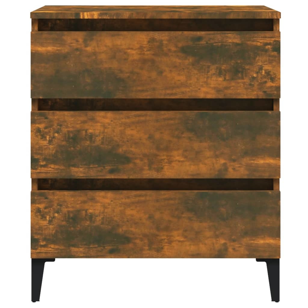 VidaXL Dressoir 60x35x69 cm bewerkt hout gerookt eikenkleurig