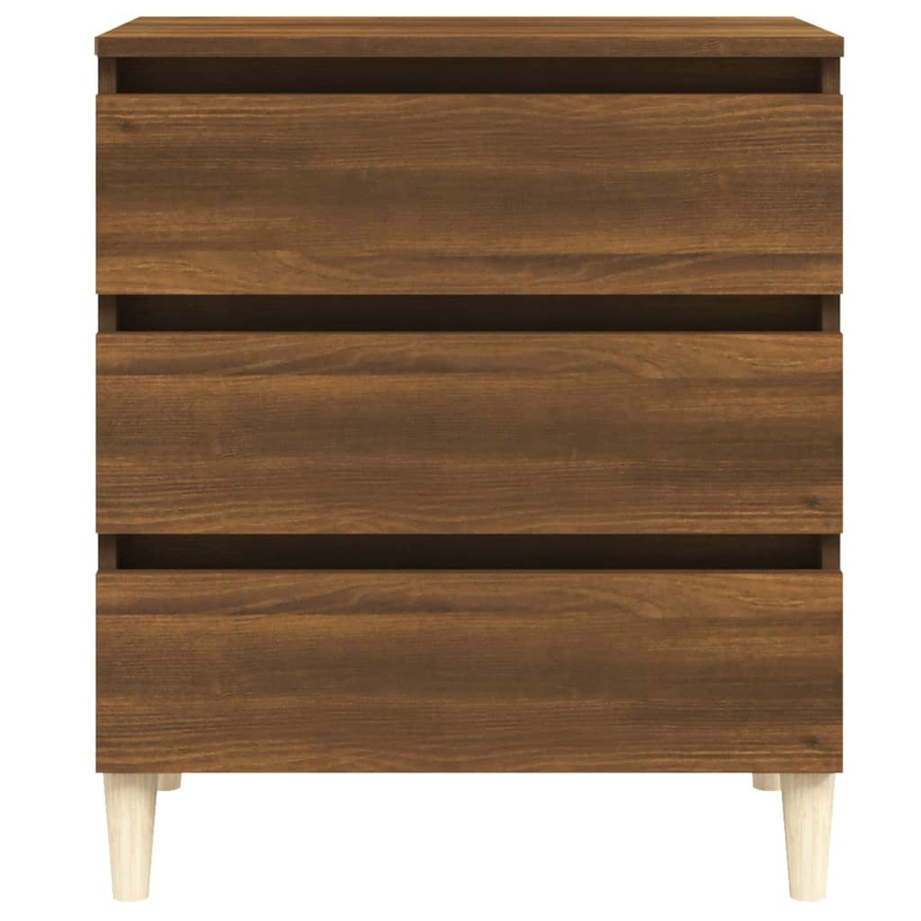 VidaXL Dressoir 60x35x69 cm bewerkt hout bruineikenkleurig