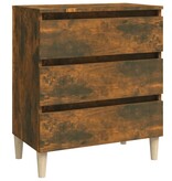 VidaXL Dressoir 60x35x69 cm bewerkt hout gerookt eikenkleurig