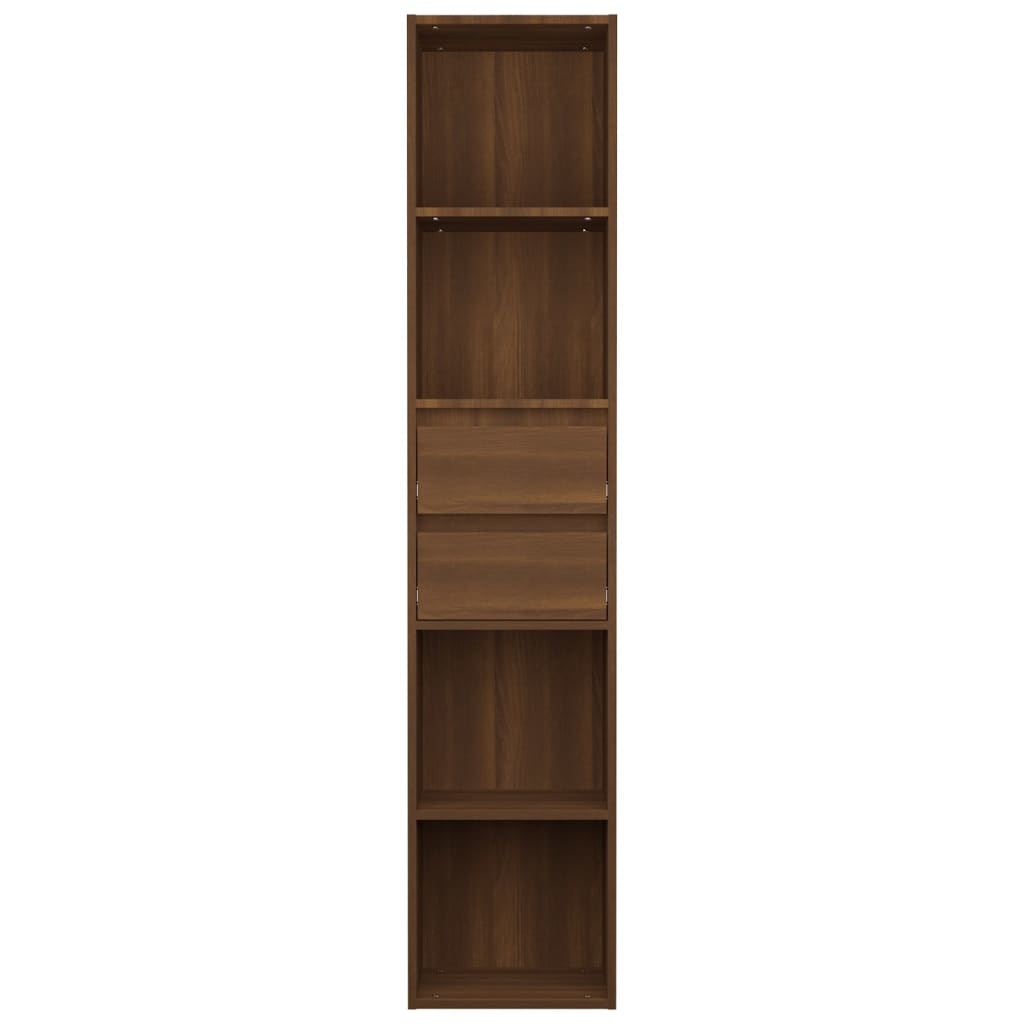 vidaXL Boekenkast 36x30x171 cm bewerkt hout bruineikenkleurig