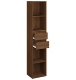 vidaXL Boekenkast 36x30x171 cm bewerkt hout bruineikenkleurig