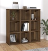 vidaXL Boekenkast 98x30x98 cm bruineikenkleurig