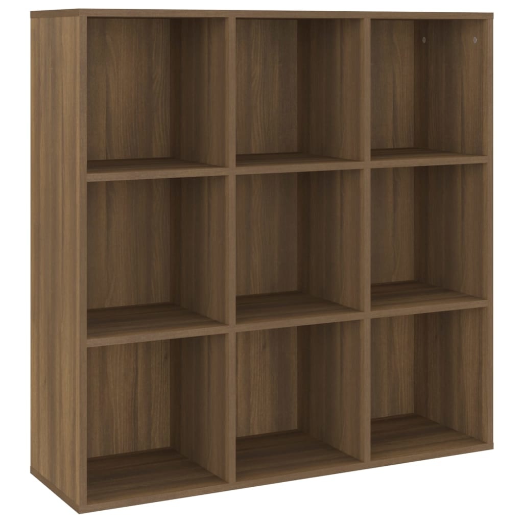 vidaXL Boekenkast 98x30x98 cm bruineikenkleurig