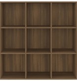 vidaXL Boekenkast 98x30x98 cm bruineikenkleurig