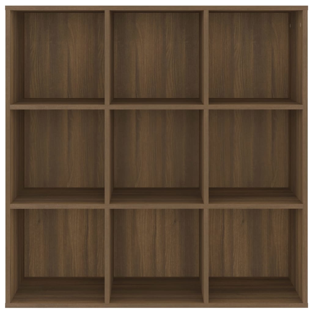 vidaXL Boekenkast 98x30x98 cm bruineikenkleurig