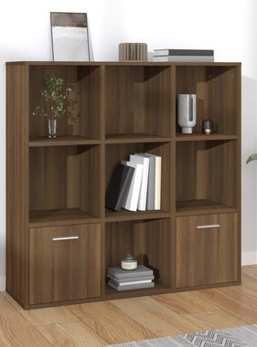 vidaXL Boekenkast 98x30x98 cm bruineikenkleurig