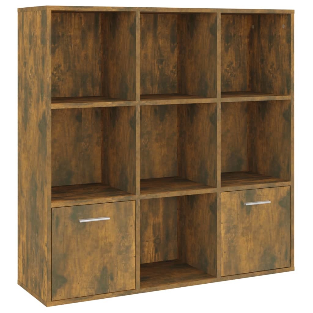 vidaXL Boekenkast 98x30x98 cm gerookt eikenkleurig