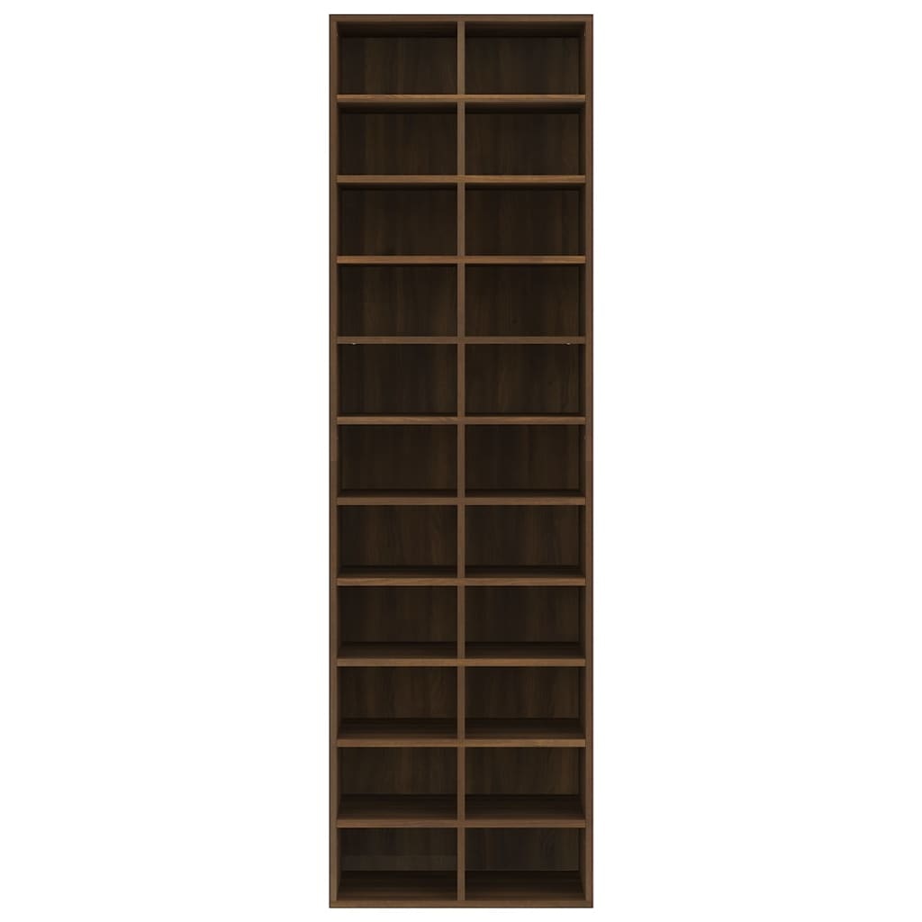 vidaXL Schoenenkast 54x34x183 cm bewerkt hout bruineikenkleurig