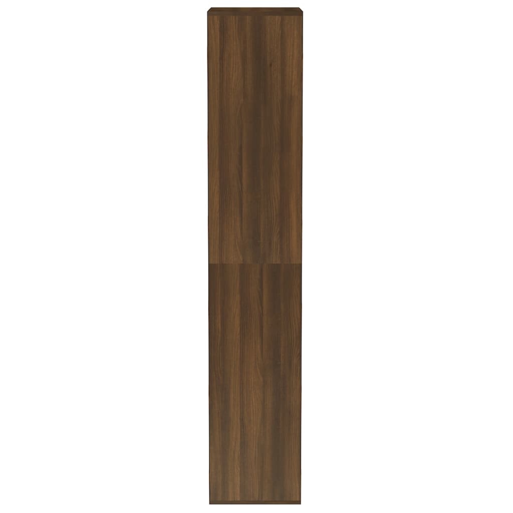 vidaXL Schoenenkast 54x34x183 cm bewerkt hout bruineikenkleurig