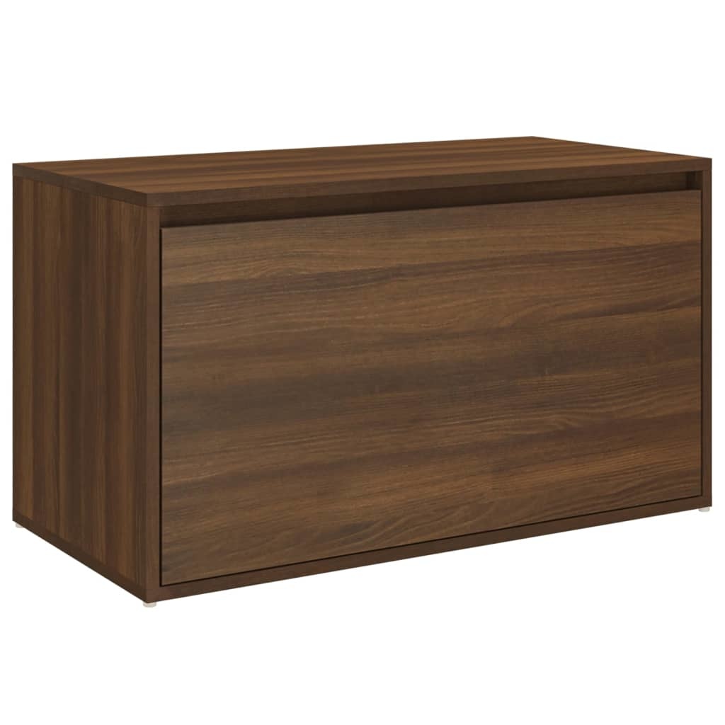 vidaXL Halbank 80x40x45 cm bewerkt hout bruineikenkleurig