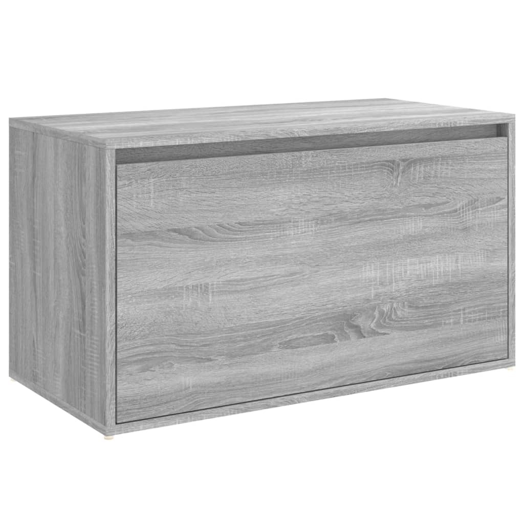VidaXL Halbank 80x40x45 cm bewerkt hout grijs sonoma eikenkleurig