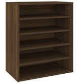 VidaXL Schoenenkast 60x35x70 cm bewerkt hout bruineikenkleurig
