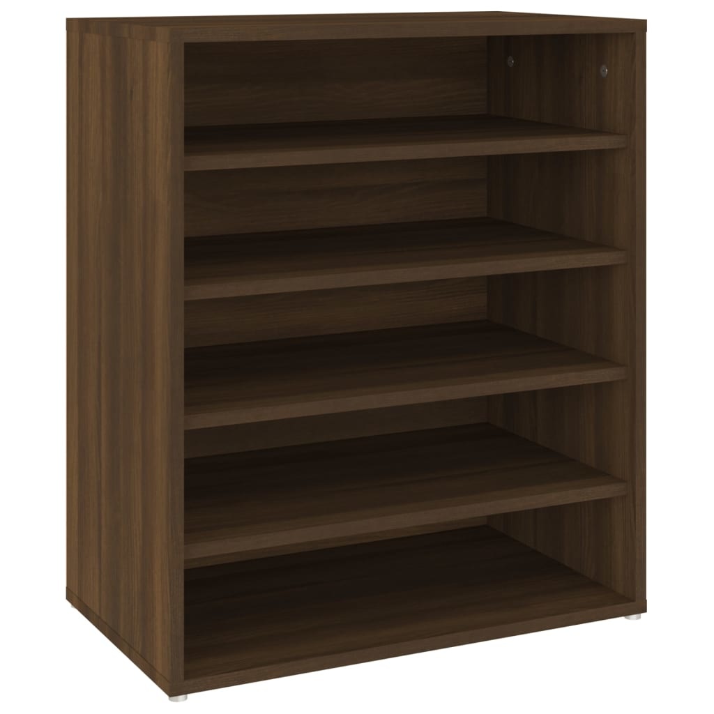 VidaXL Schoenenkast 60x35x70 cm bewerkt hout bruineikenkleurig
