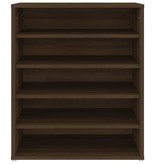 VidaXL Schoenenkast 60x35x70 cm bewerkt hout bruineikenkleurig
