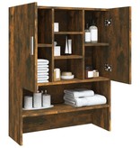 VidaXL Wasmachinekast 70,5x25,5x90 cm gerookt eikenkleurig