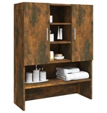 VidaXL Wasmachinekast 70,5x25,5x90 cm gerookt eikenkleurig