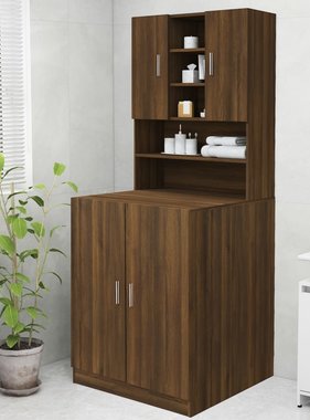 VidaXL Wasmachinekast 70,5x25,5x90 cm bruineikenkleurig