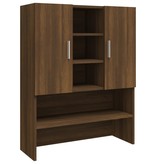 VidaXL Wasmachinekast 70,5x25,5x90 cm bruineikenkleurig
