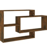VidaXL Wandschap 104x20x58,5 cm bewerkt hout gerookt eikenkleurig
