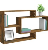 VidaXL Wandschap 104x20x58,5 cm bewerkt hout gerookt eikenkleurig