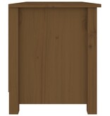 vidaXL Schoenenkast 70x38x45,5 cm massief grenenhout honingbruin